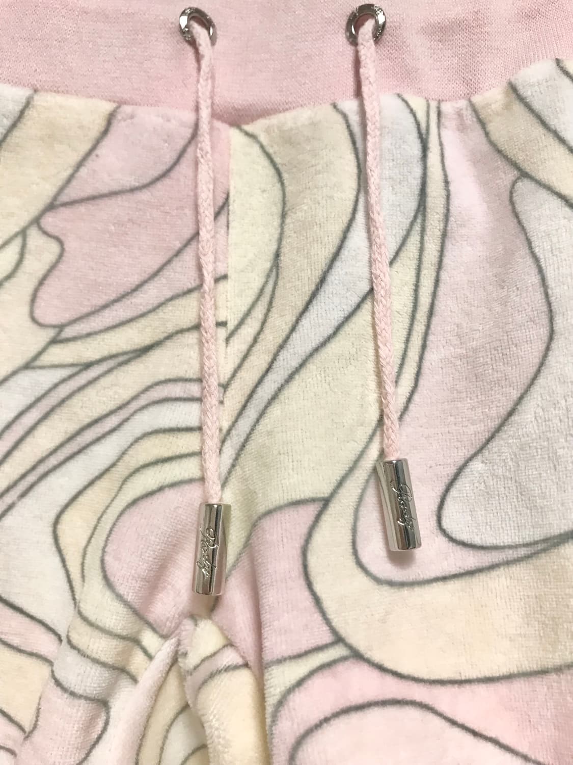 빈티지 rady 라디 갸루 핑크 마블 셋업 후드 집업 + 반바지 상품이미지7