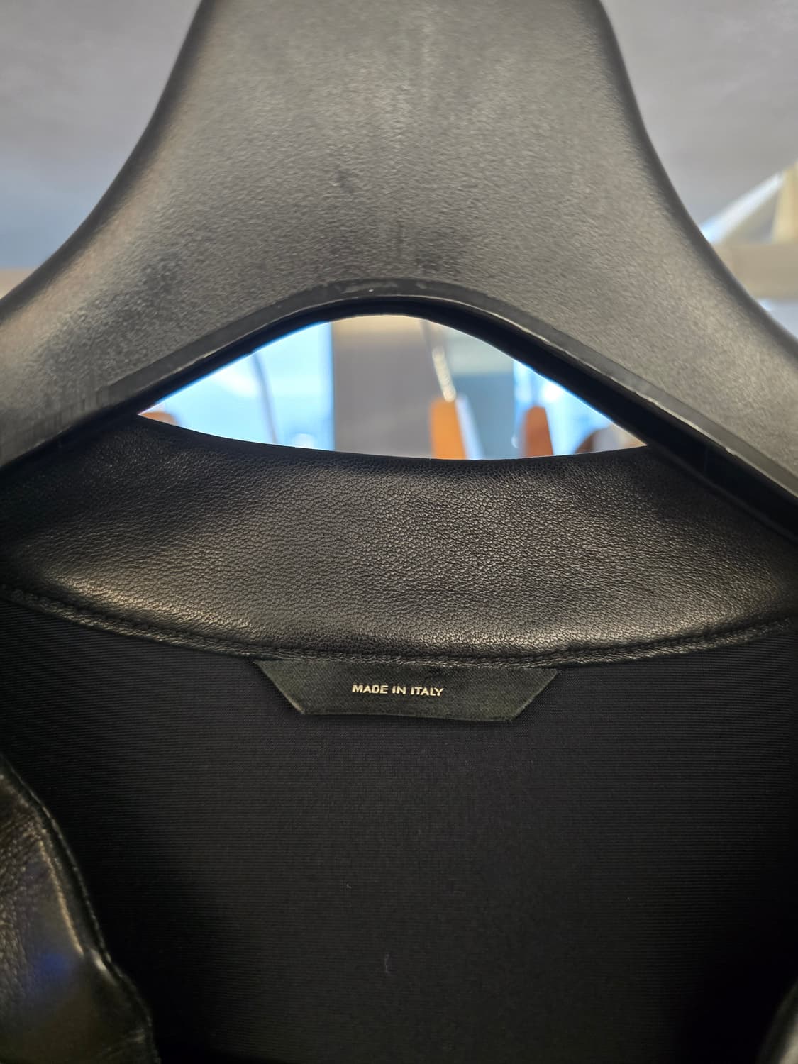 펜디 FF로고 램스킨 레더 블루종 46(실측 100) 상품이미지5