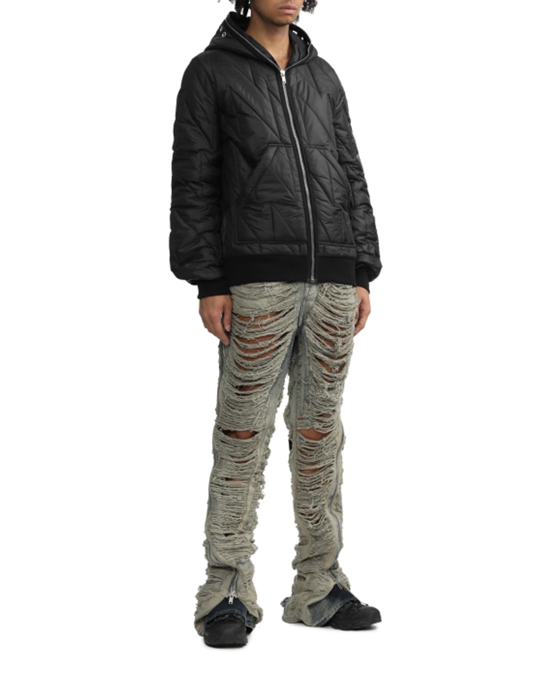 새상품 릭오웬스 디스트레스 볼란 바나나진 34 상품이미지2