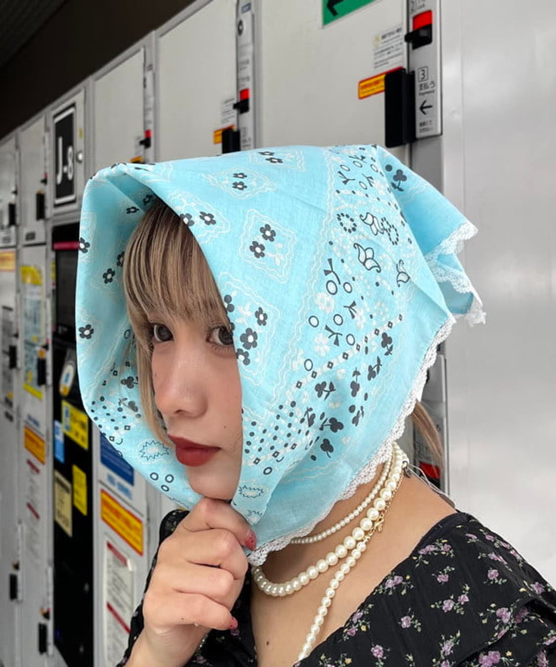 빔즈보이 레이스 반다나 스카이블루 상품이미지4