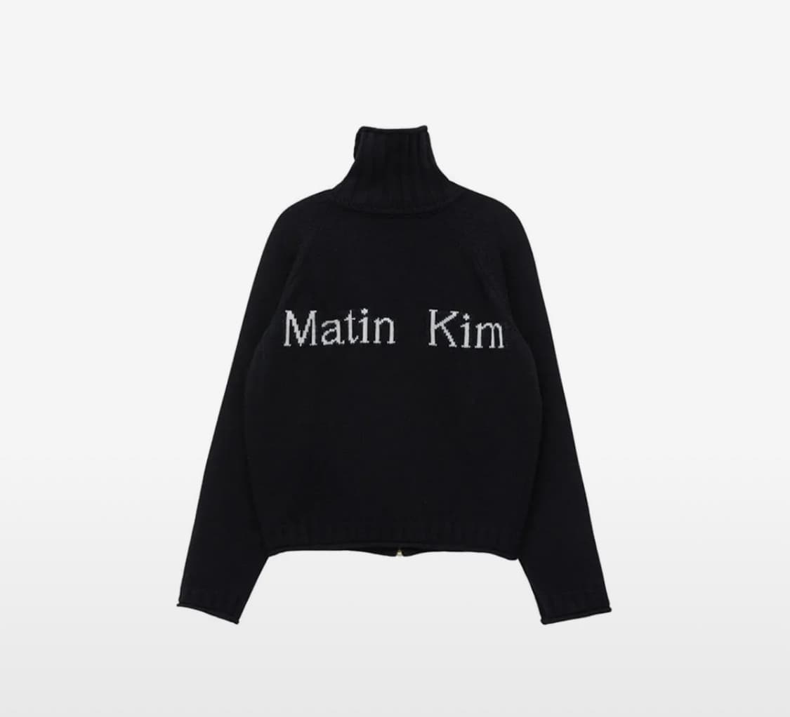 마뗑킴 마땡킴 니트집업 블랙 M 상품이미지1