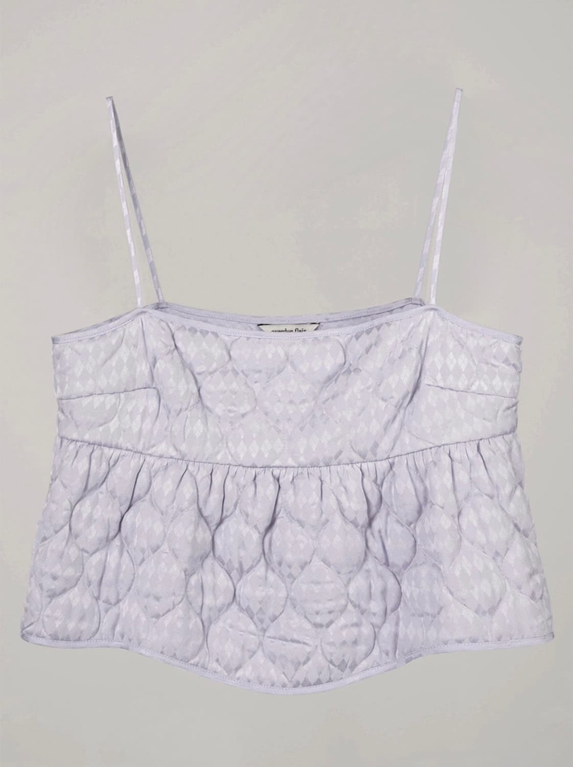 택O) [s] 오버듀플레어 자카드 퀄팅 뷔스티에, 스커트 셋업 라벤더 상품이미지3