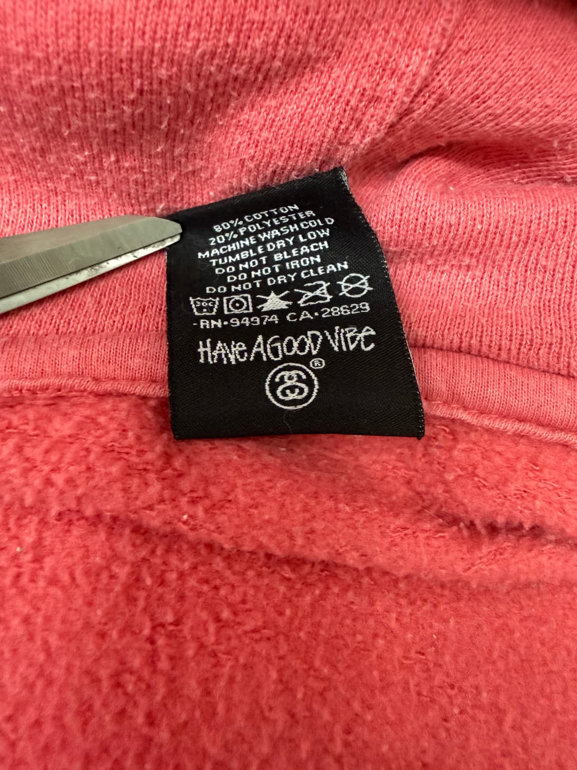 stussy multi logo zipup hoodie 상품이미지4