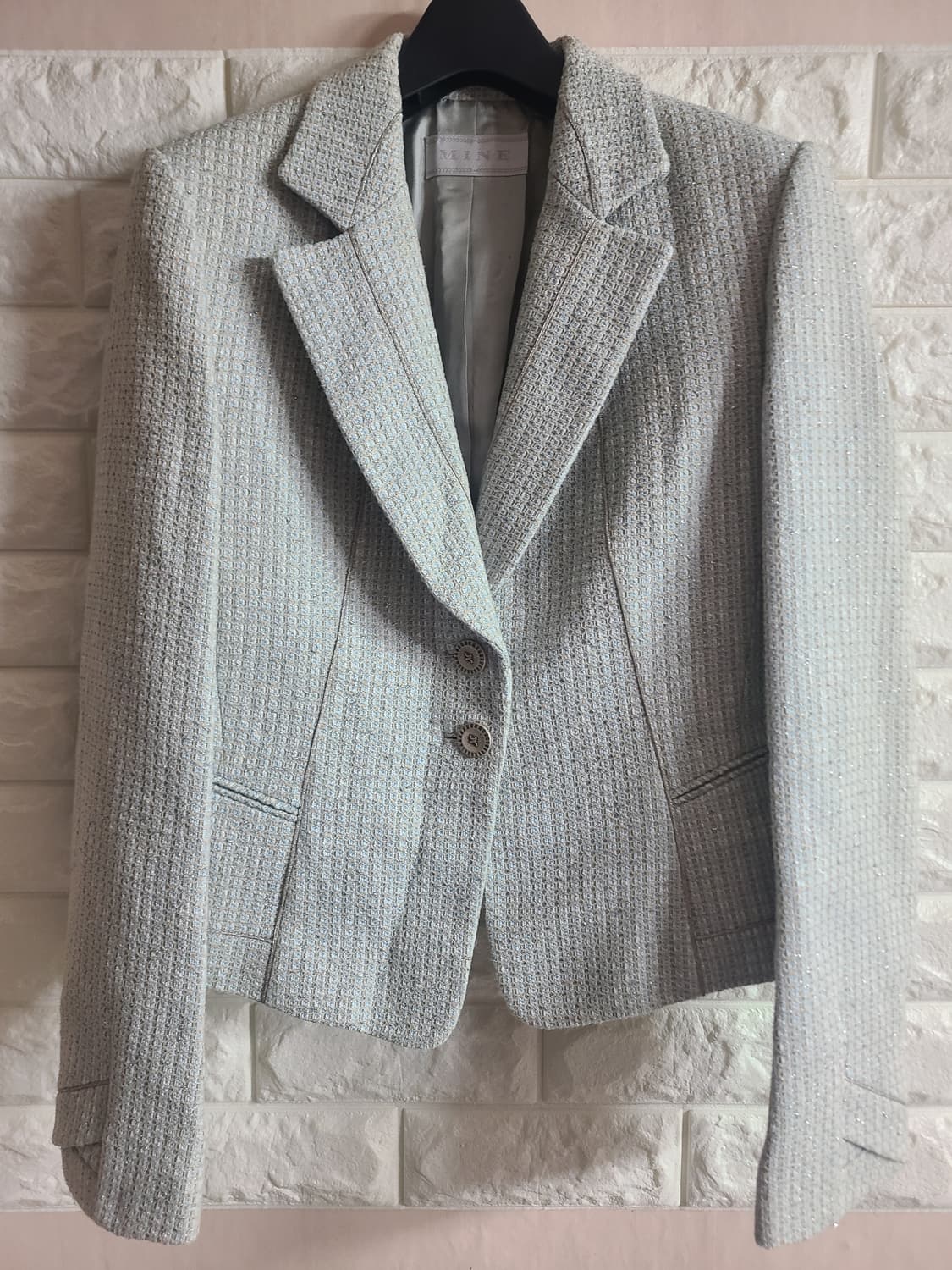 MINE 트위드 자켓 하늘색(55) 상품이미지1