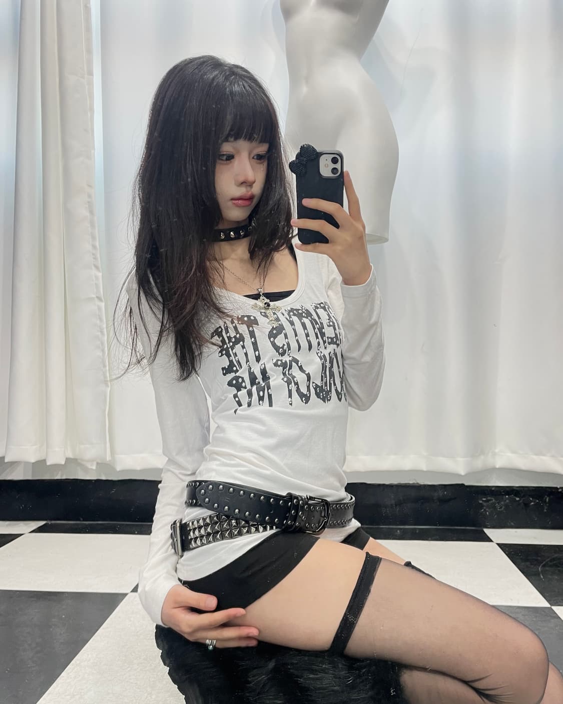 🎸화이트 유니온 잭 롱슬리브🎸 상품이미지4