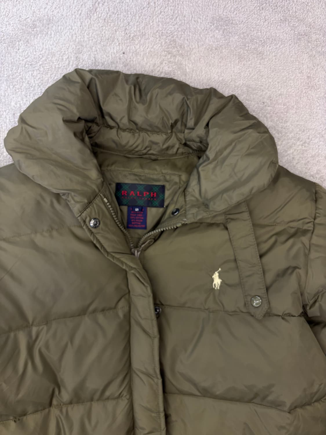 폴로 랄프로렌 카키 덕다운 패딩 상품이미지4