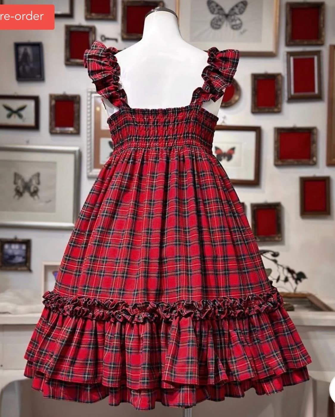 Na+H Red Check Babydoll JSK 상품이미지2
