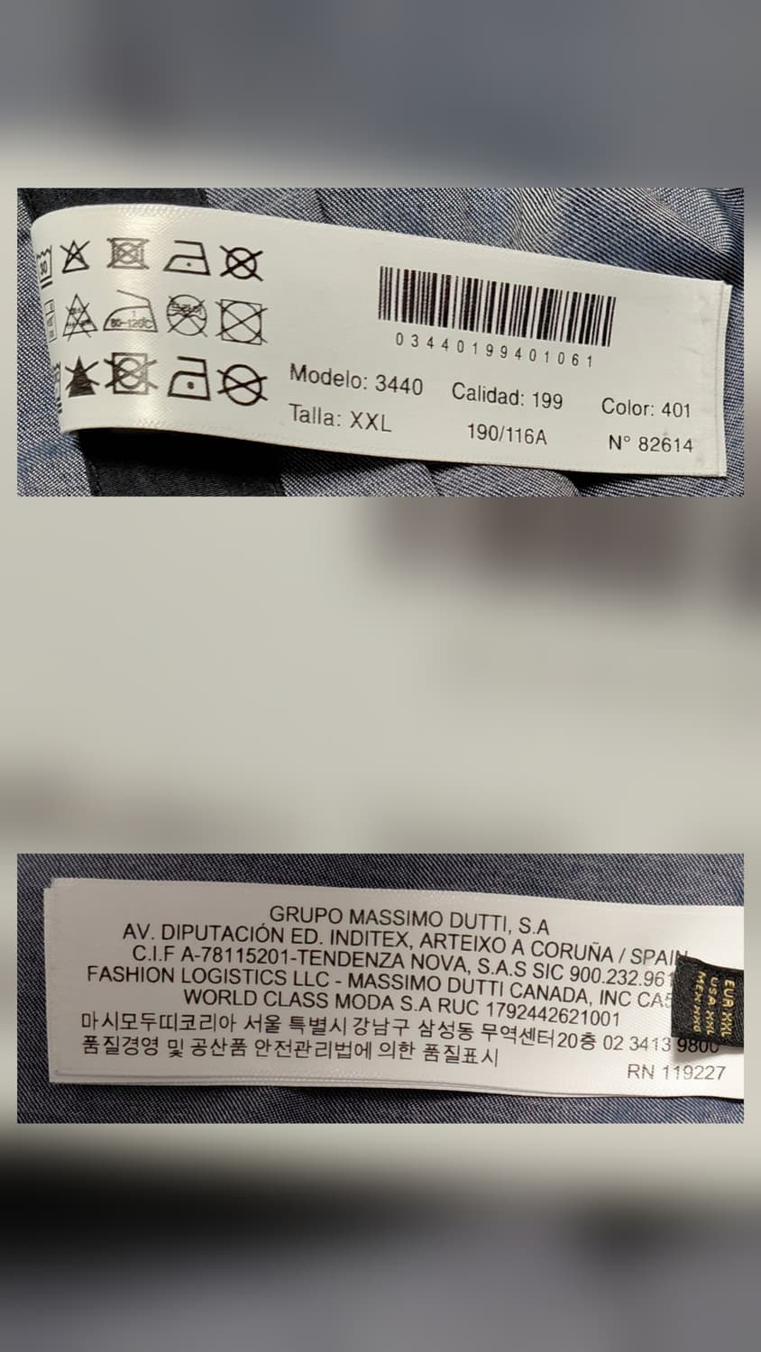 [XXL] 마시모두띠 정품 네이비 필드 자켓 (상태 최상) 상품이미지6