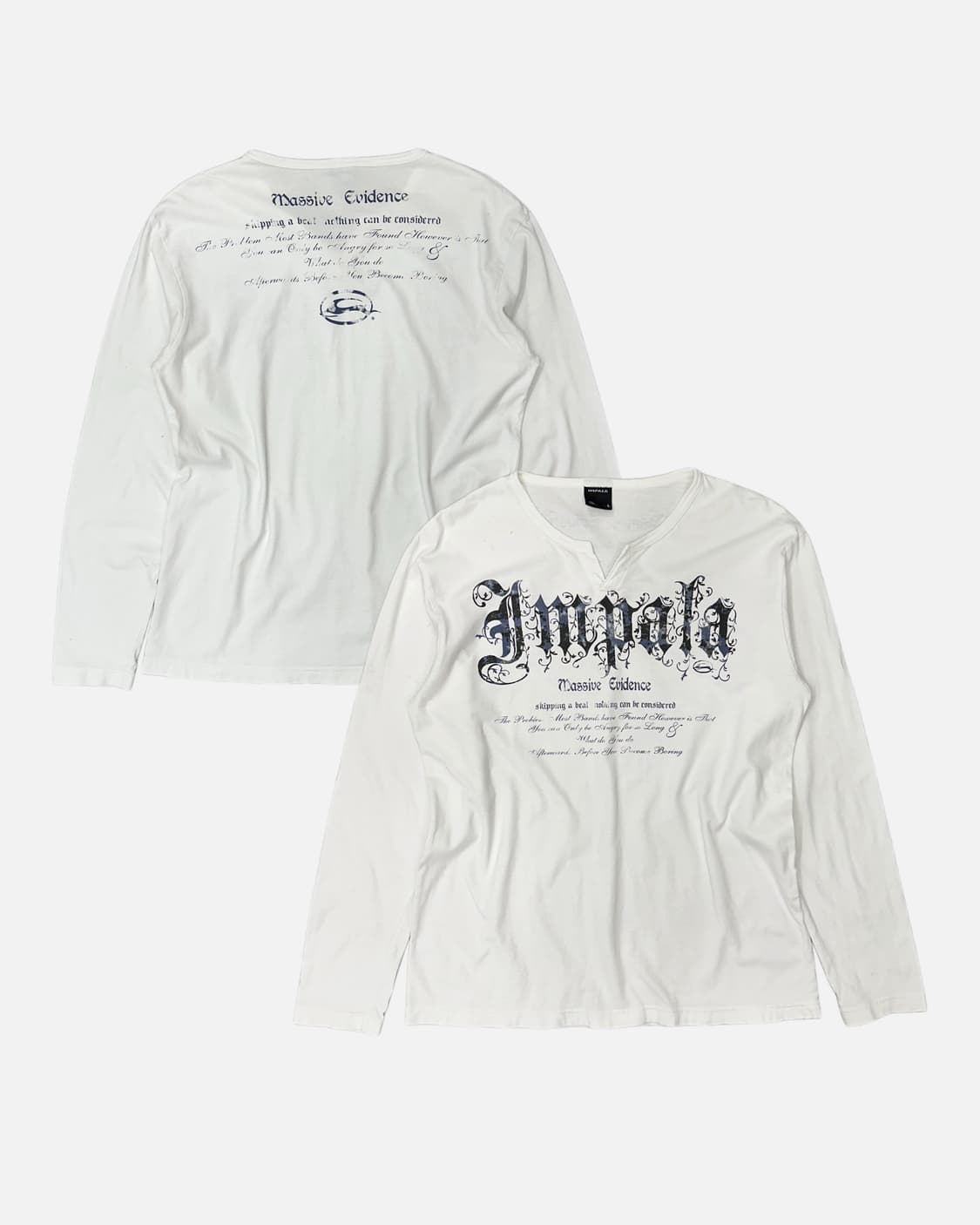 IMPALA logo slit neck t-shirt 상품이미지1
