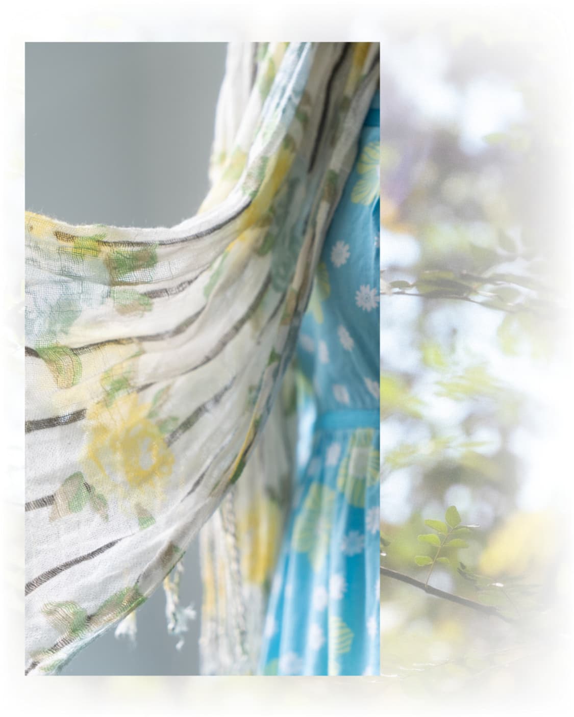 레몬 스트라이프 스카프 상품이미지5