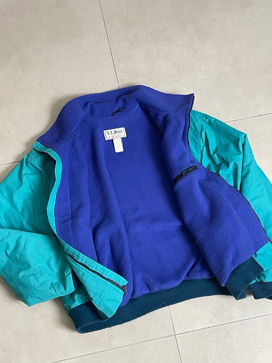 엘엘빈 웜업자켓 xl  made usa 상품이미지7