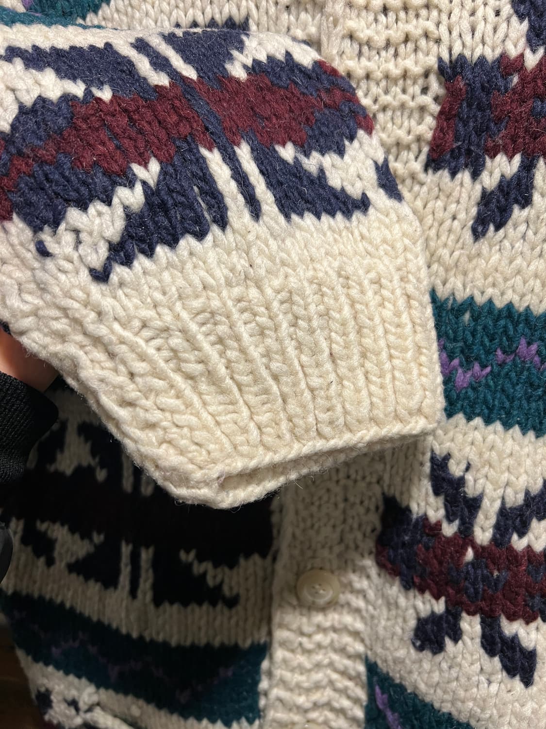 [L]90's 빈티지 핸드메이드 패턴 스트라이프 에콰도르 스웨터 상품이미지4