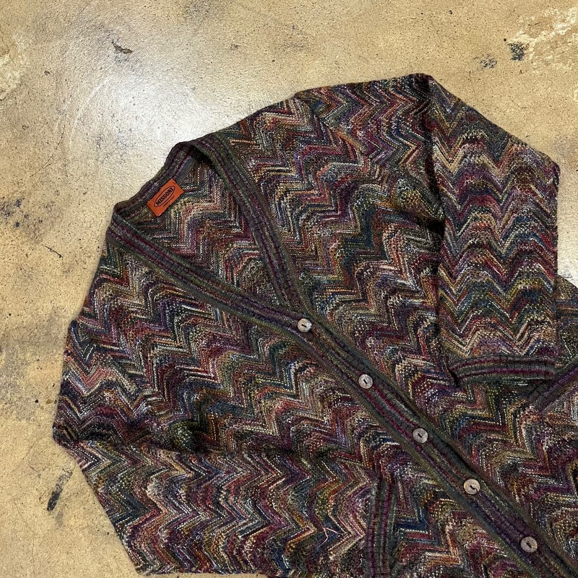 [정품] 미쏘니 Missoni 지그재그 패턴 가디건 b18 상품이미지1