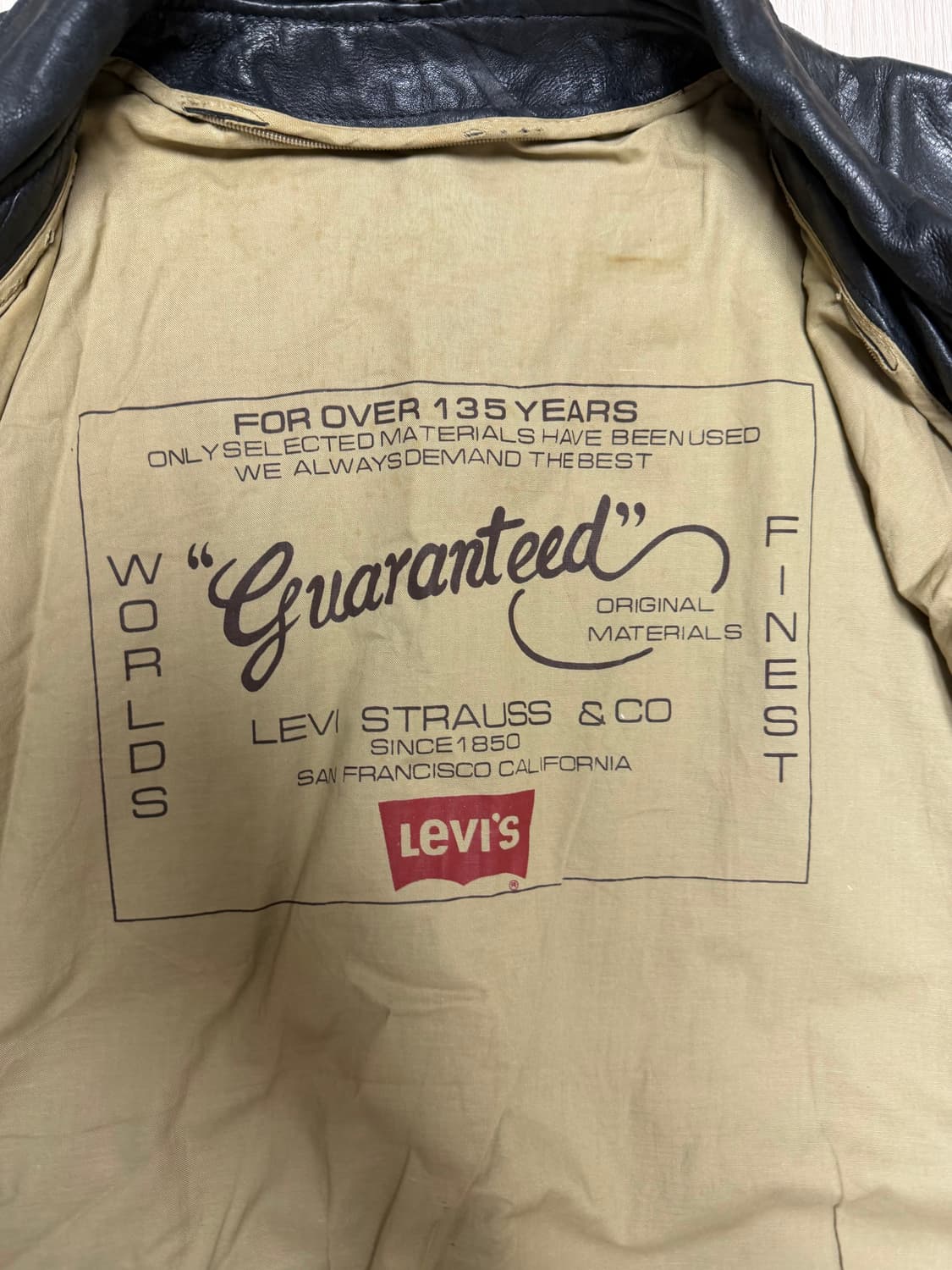 리바이스 빈티지 레더자켓 상품이미지3