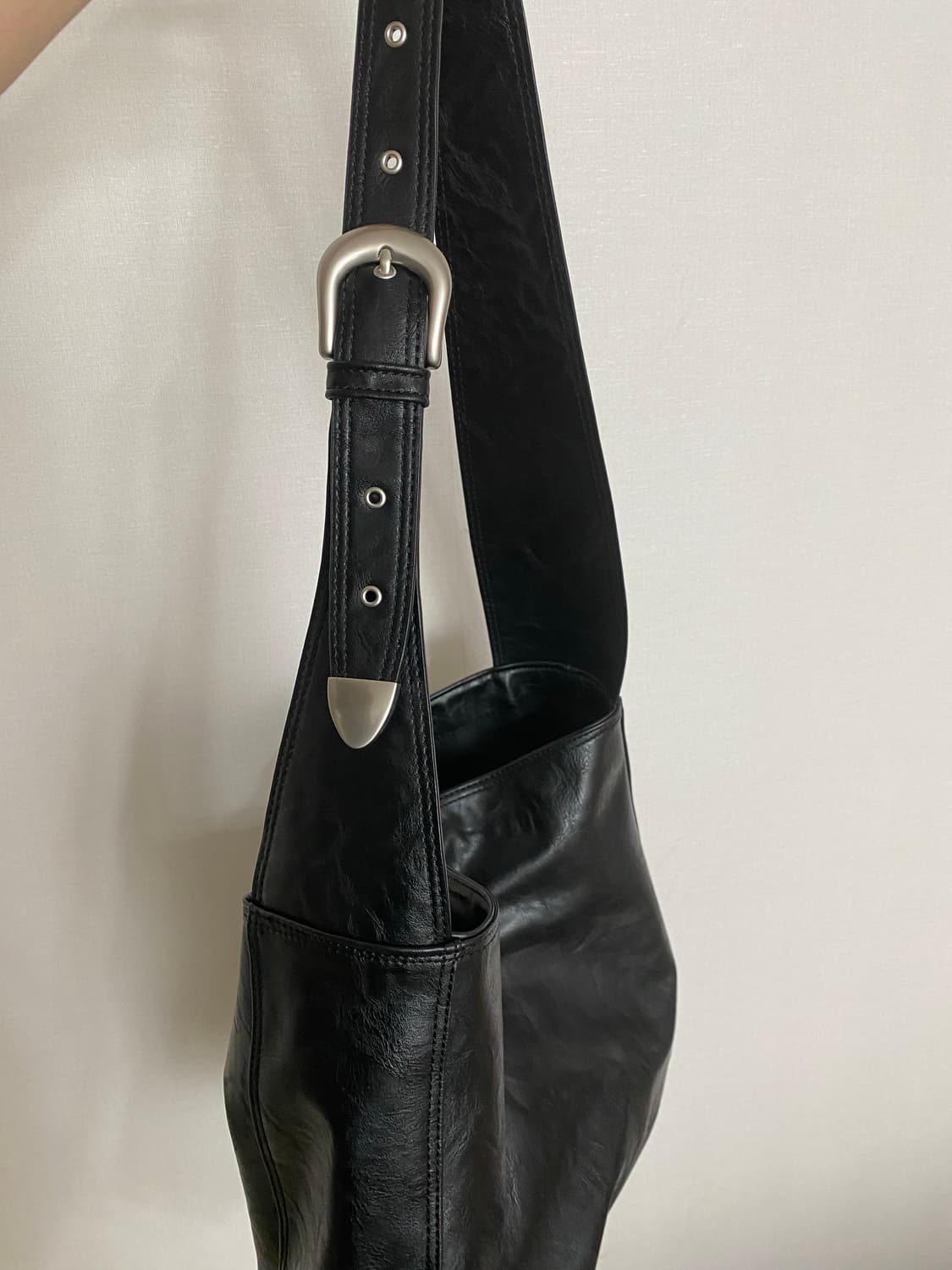 하아카이브 벨티드 백 블랙 상품이미지3