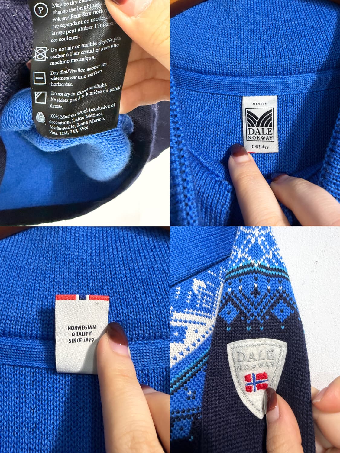 [XL] Dale of norway 데일 오브 노르웨이 반집업 울10 상품이미지10