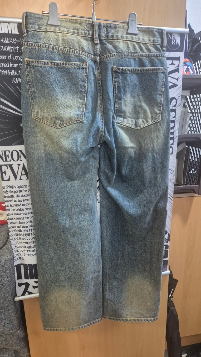 [딥센스] 뉴트로 워싱 와이드핏 데님 D311 [샌드옐로우] 상품이미지3