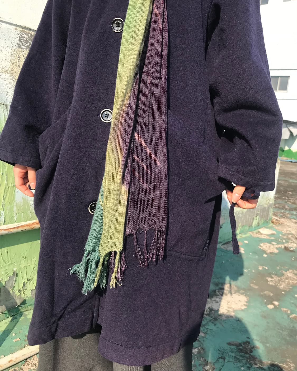 타이 포켓 퍼플 코트 상품이미지5