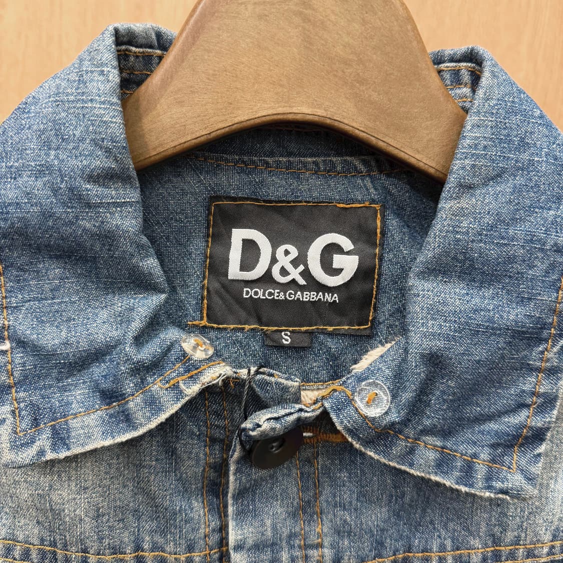 돌체앤가바나 데님 자켓 디스트로이드 포켓 버클 디테일 블루 상품이미지9