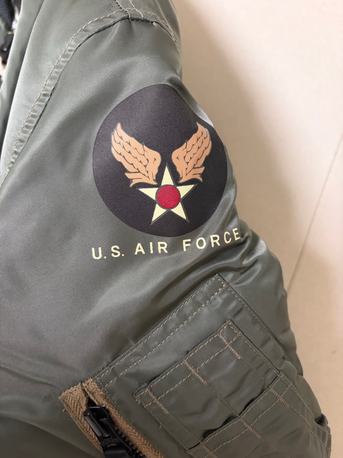 리얼 시몬스 MA-1 L사이즈 새상품 리얼 사이먼스 MA1 상품이미지4