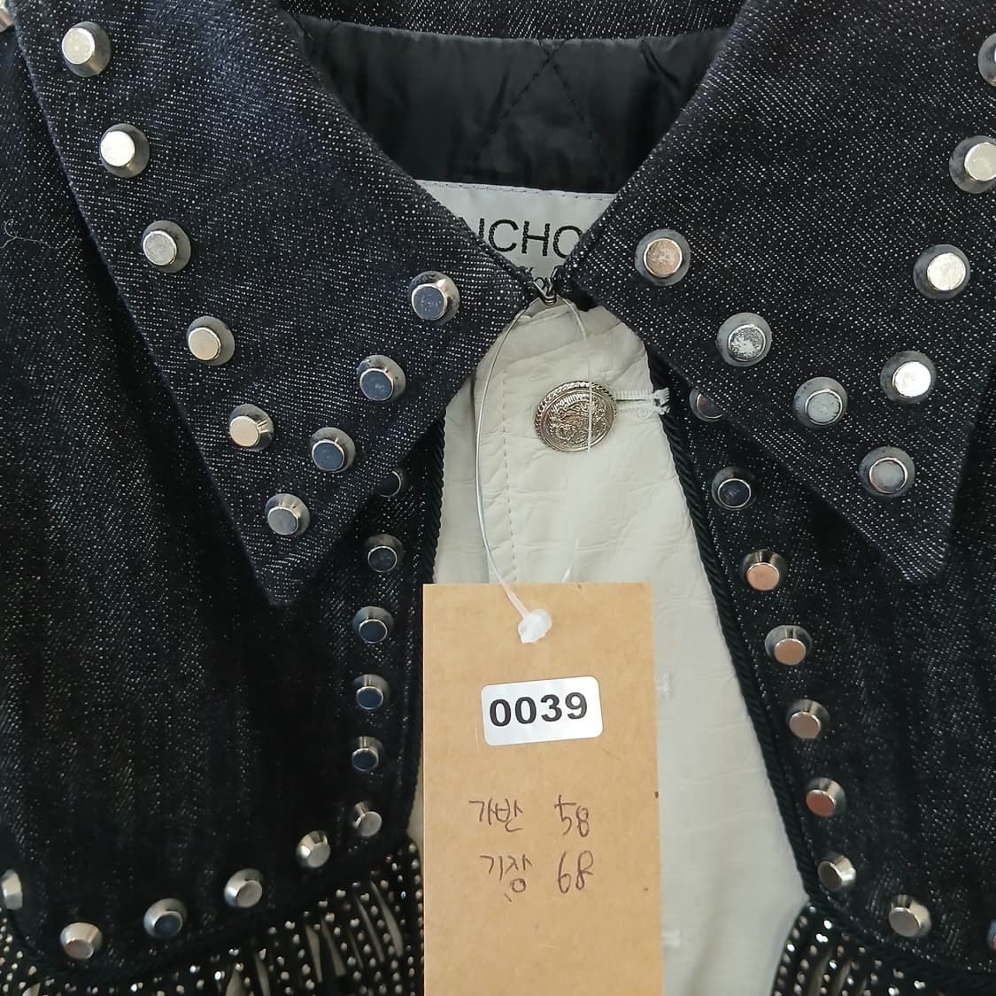 ZINCHOI 블랙 데님 웨스턴 셔츠 상품이미지10