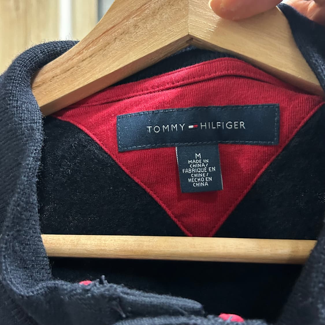 타미힐피거 네이비 니트 블루종 자켓 상품이미지3