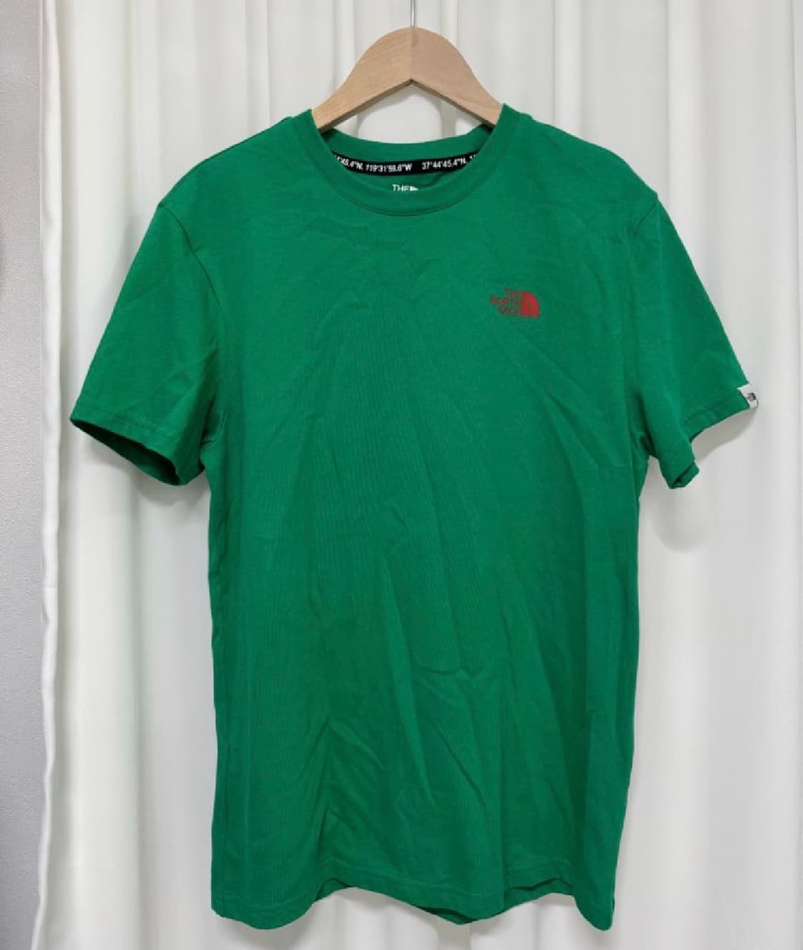 노스페이스 눕시 라운드 반팔티 그린 상품이미지1