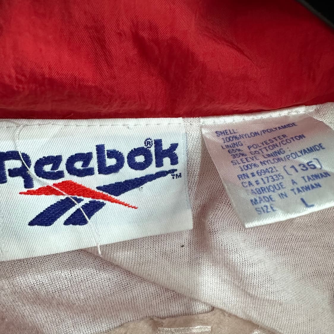 100 리복 캐나다 남자 올드스쿨 오버핏 바람막이 자켓 상품이미지3