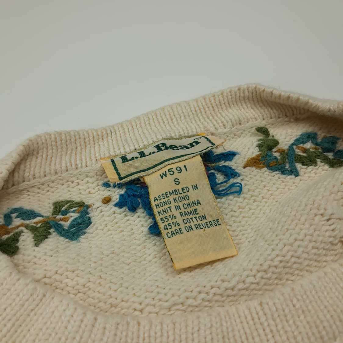 CL149 S 엘엘빈 라미혼방 자수 니트 상품이미지3