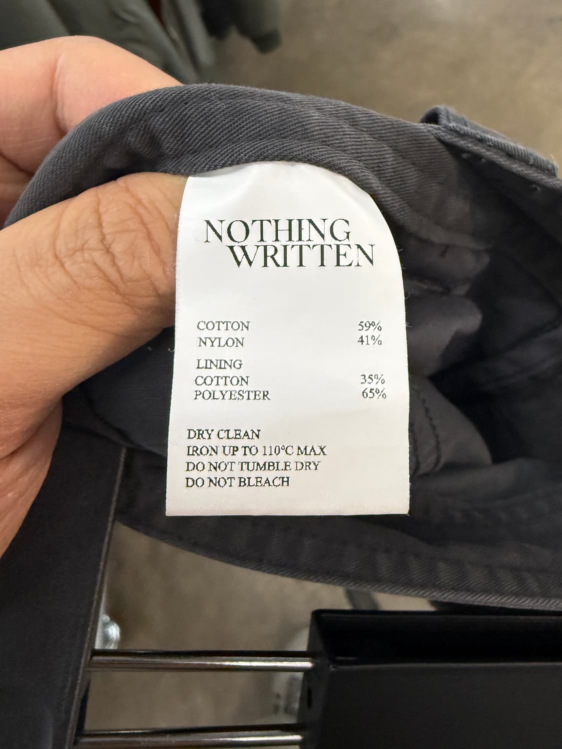 Nothing Written 회색 바지 S 상품이미지6