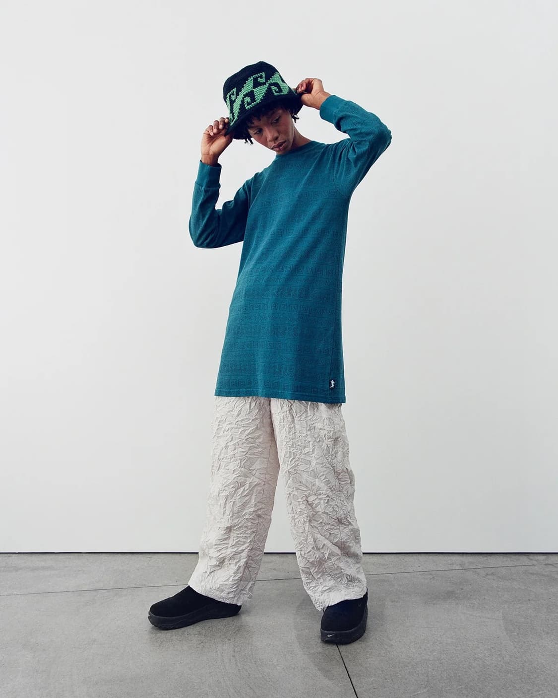 RALPHIE BIG CRINKLE PANTS 스투시 크링클팬츠 M 상품이미지3