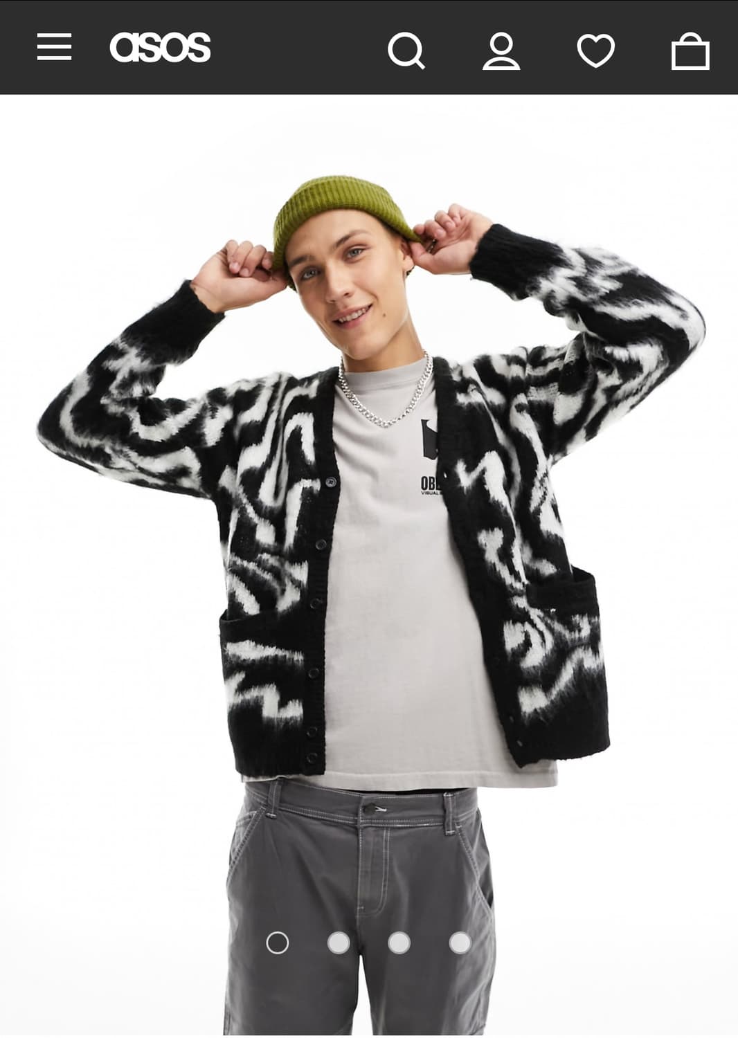 OBEY Pally Texture Cardigan 상품이미지1