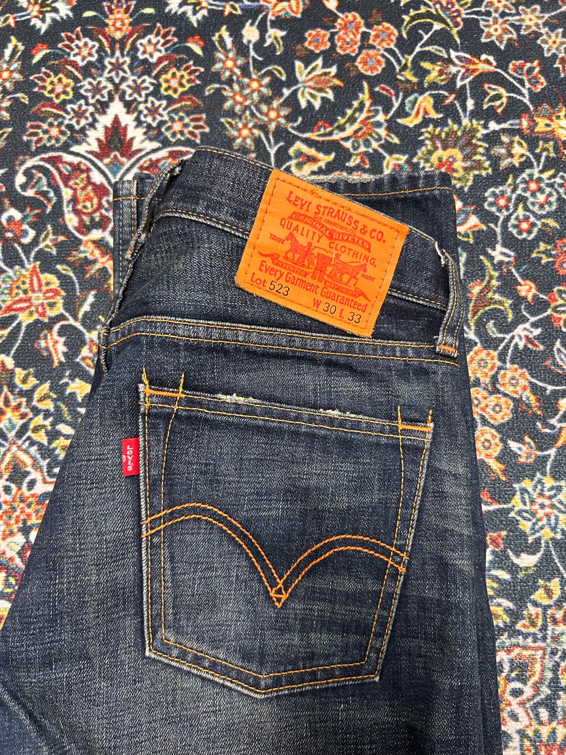 리바이스 523 가죽탭 데님 상품이미지3