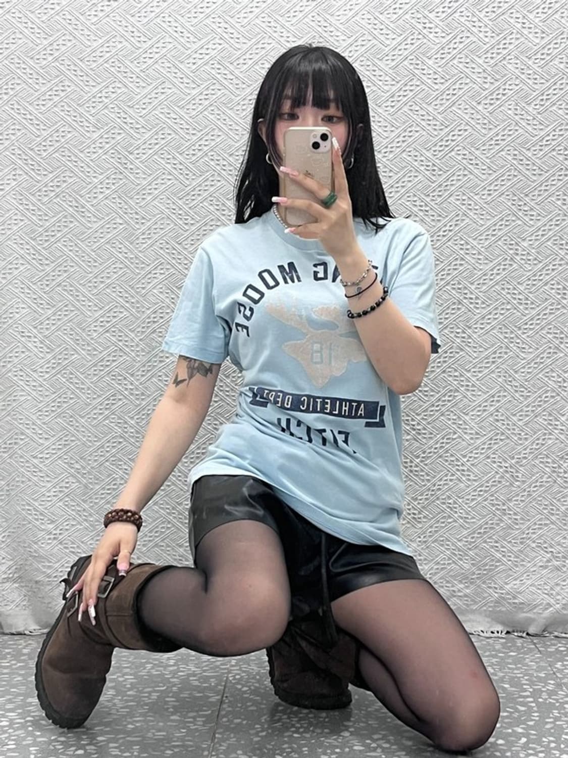 아베크롬비 올드스쿨 컨트리 레트로 순록 패치 반팔티 M C12269 상품이미지1