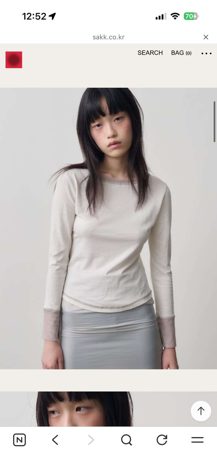 SAKK 메쉬 블록 탑 상품이미지2