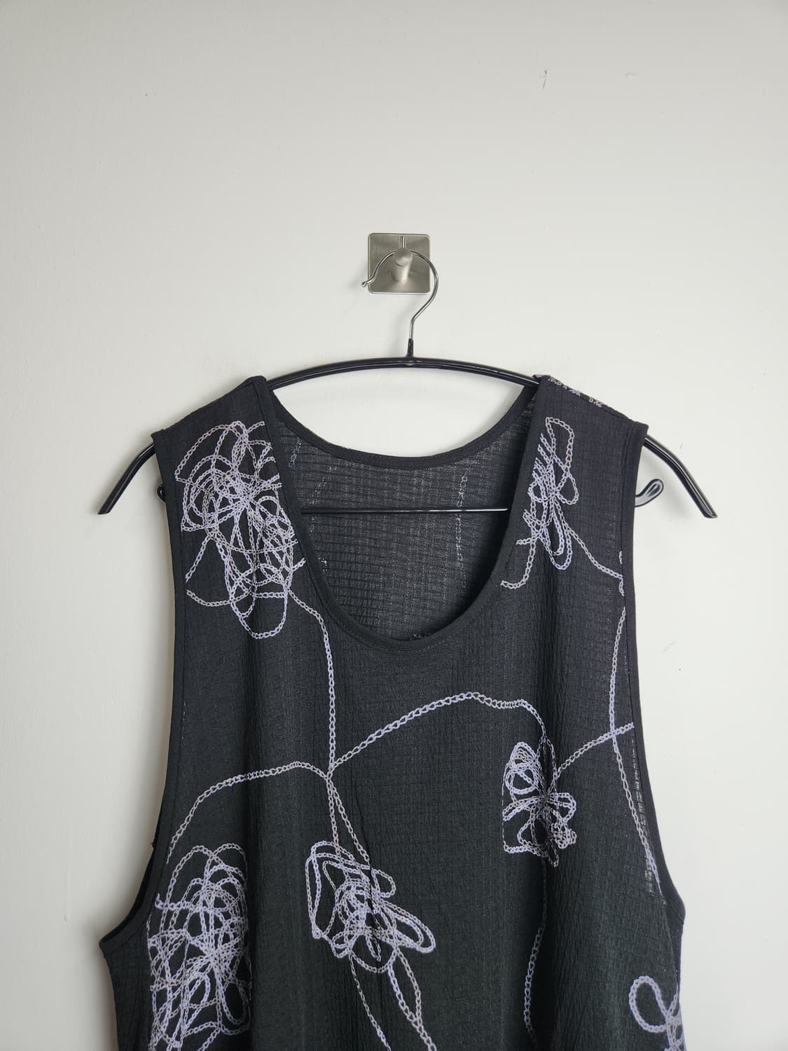 패턴 롱 슬리브리스 블라우스 상품이미지7