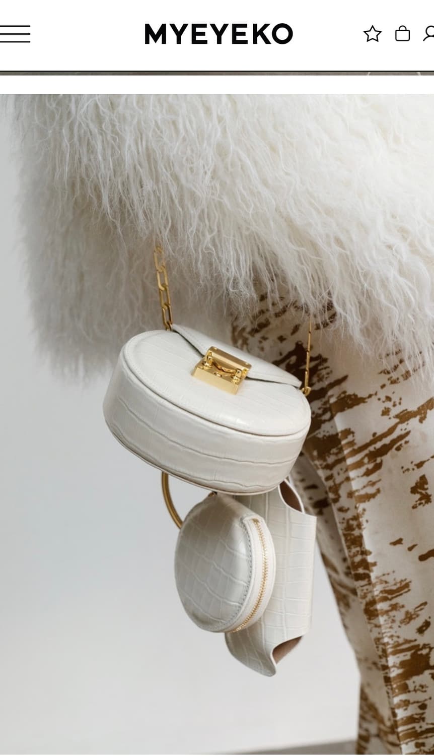 마이아이코 쁘띠컬렉티브백(크림 골드) 상품이미지4