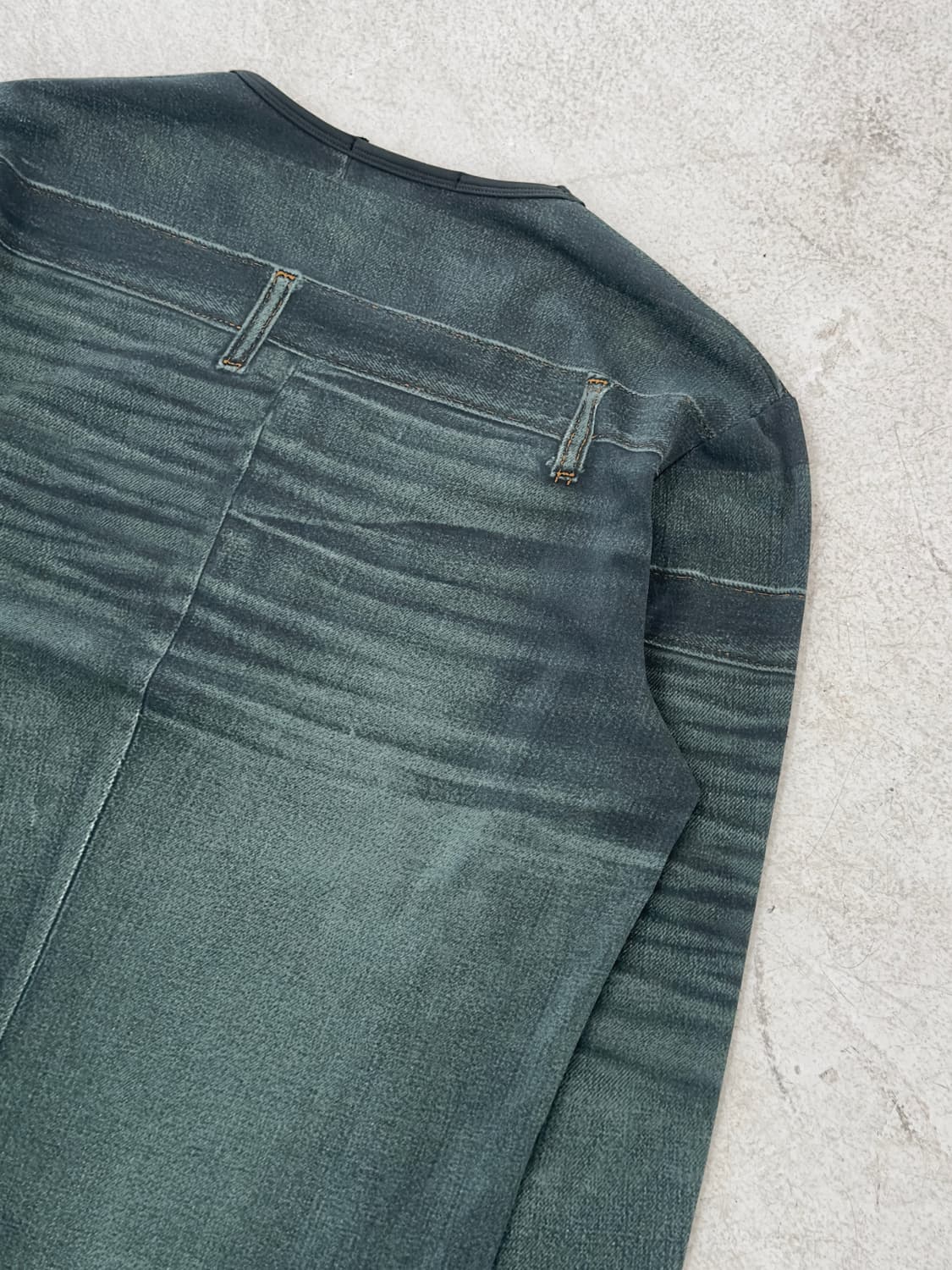 로버트 카발리 데님 프린팅 롱슬리스 상품이미지5