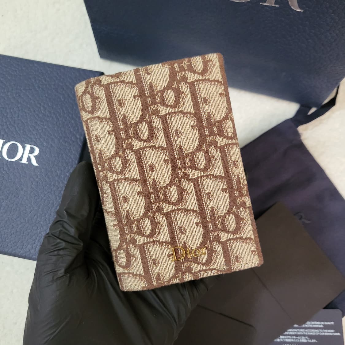 [유일매물/새상품급] 디올 오블리크 오거나이저 카드지갑 브라운 상품이미지2