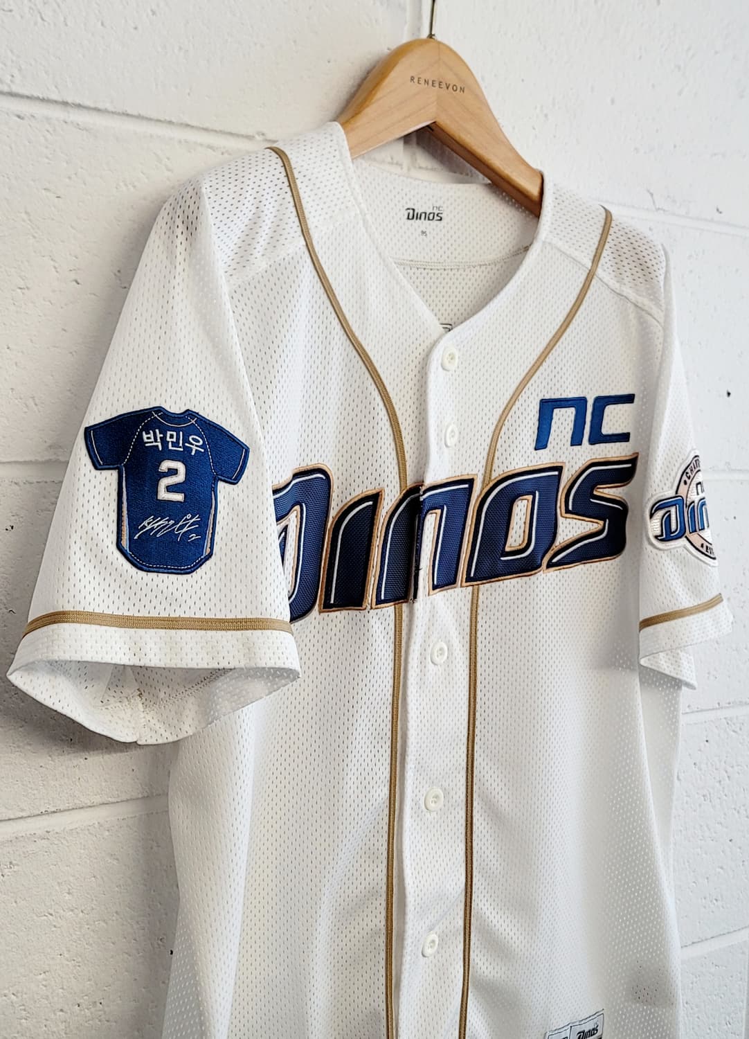 NC다이노스 홈 유니폼(No.2 박민우 마킹) 판매 상품이미지6
