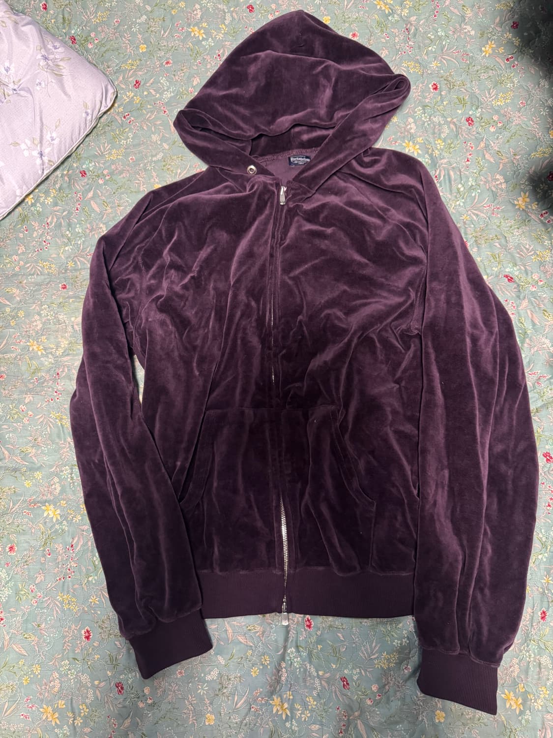 [L]헤리티지플로스 벨루어 후드집웁 퍼플 상품이미지1