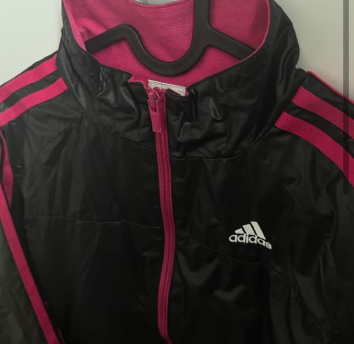아디다스 기모 바람막이 핑크 상품이미지1
