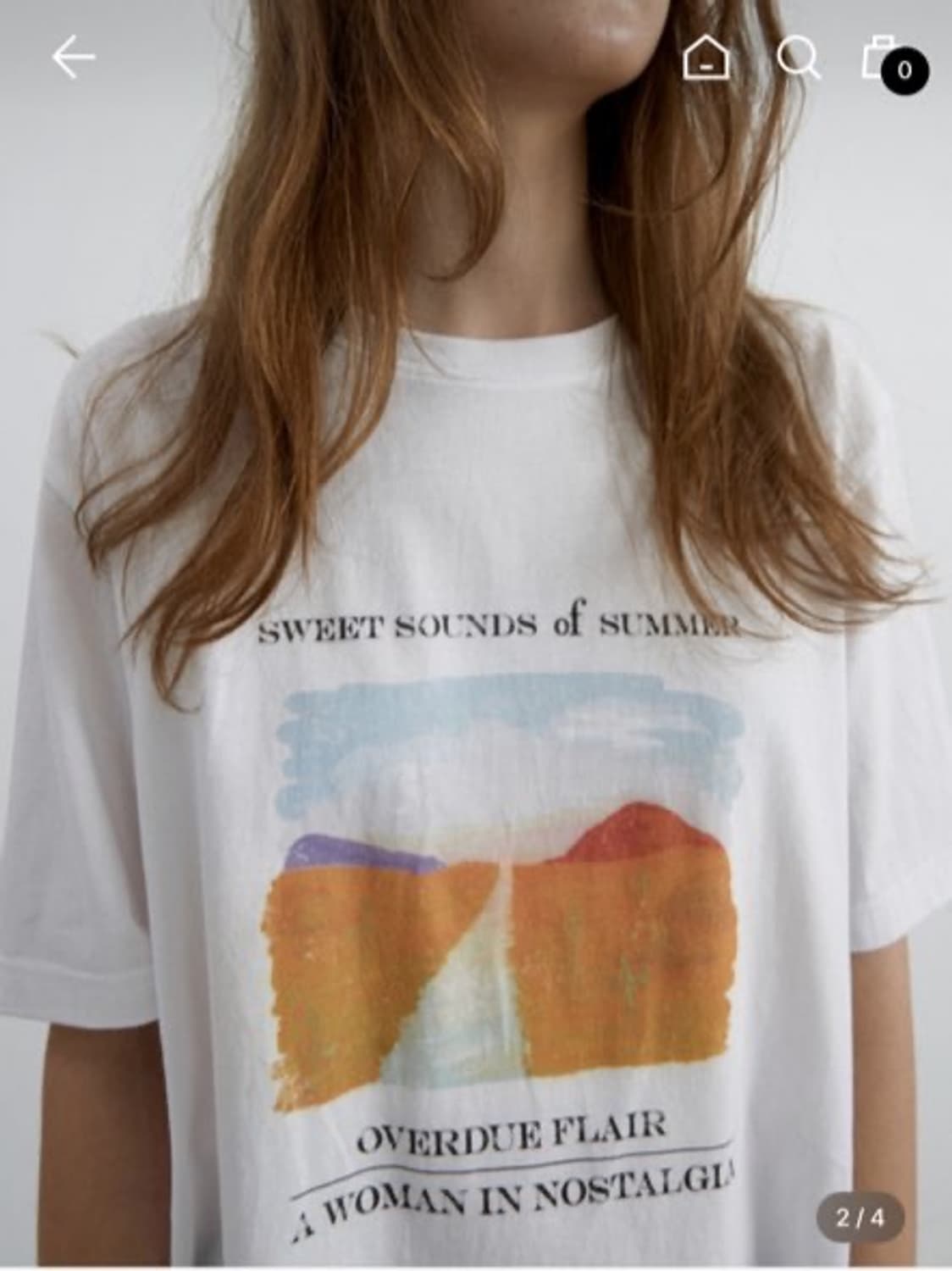 오버듀플레어 스윗 티셔츠 SWEET SOUNDS T-SHIRT_WHITE 상품이미지2