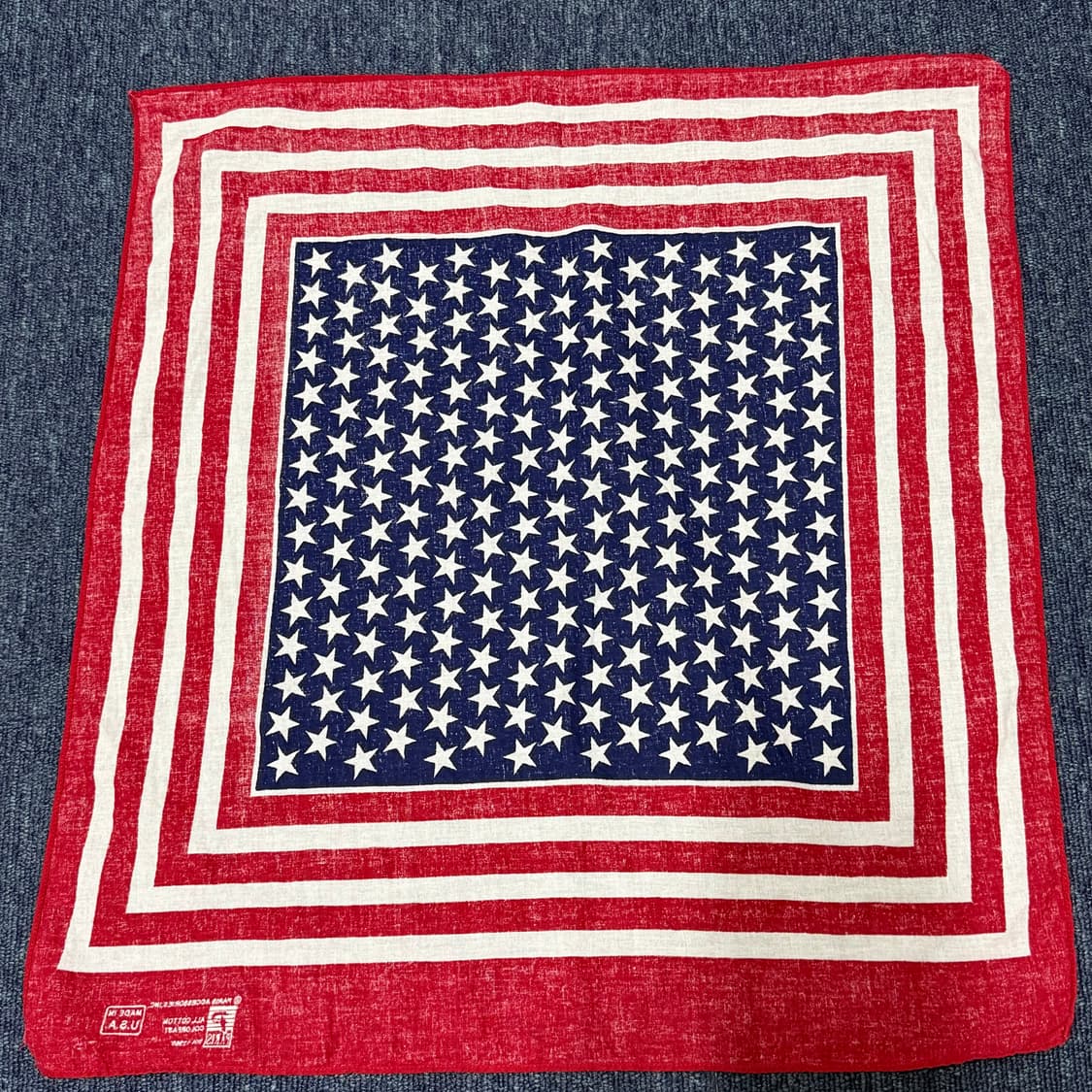 빈티지 미국 국기 반다나 |  Made in USA 상품이미지8