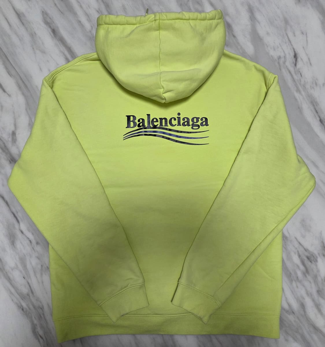 발렌시아가 웨이브 네온 후드티 상품이미지1