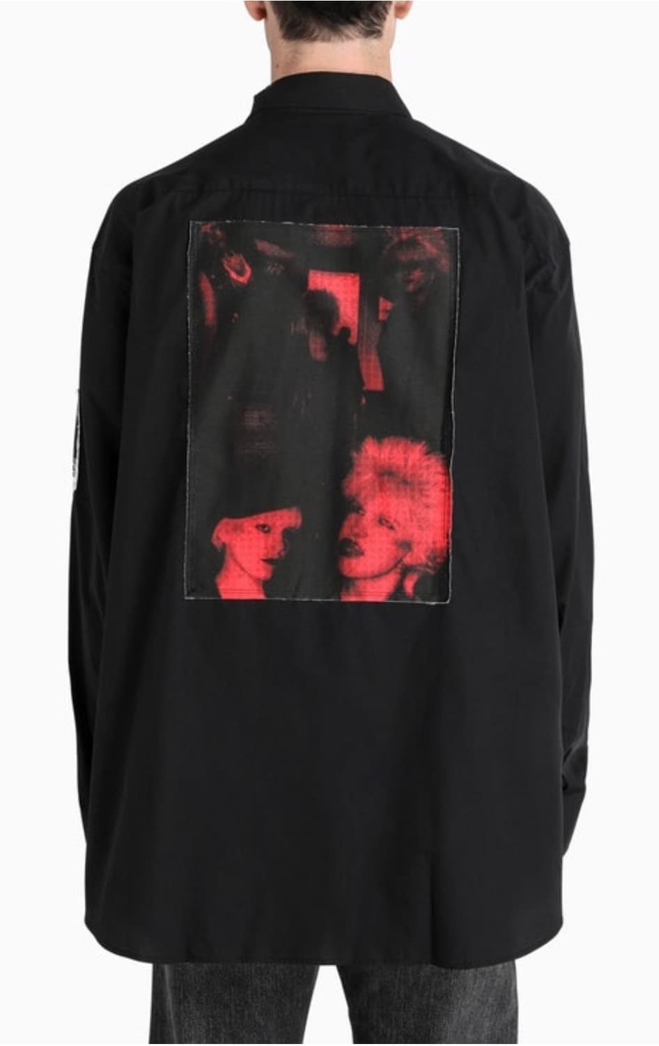 라프시몬스 프레드페리 패치 코튼 셔츠 m  상품이미지7