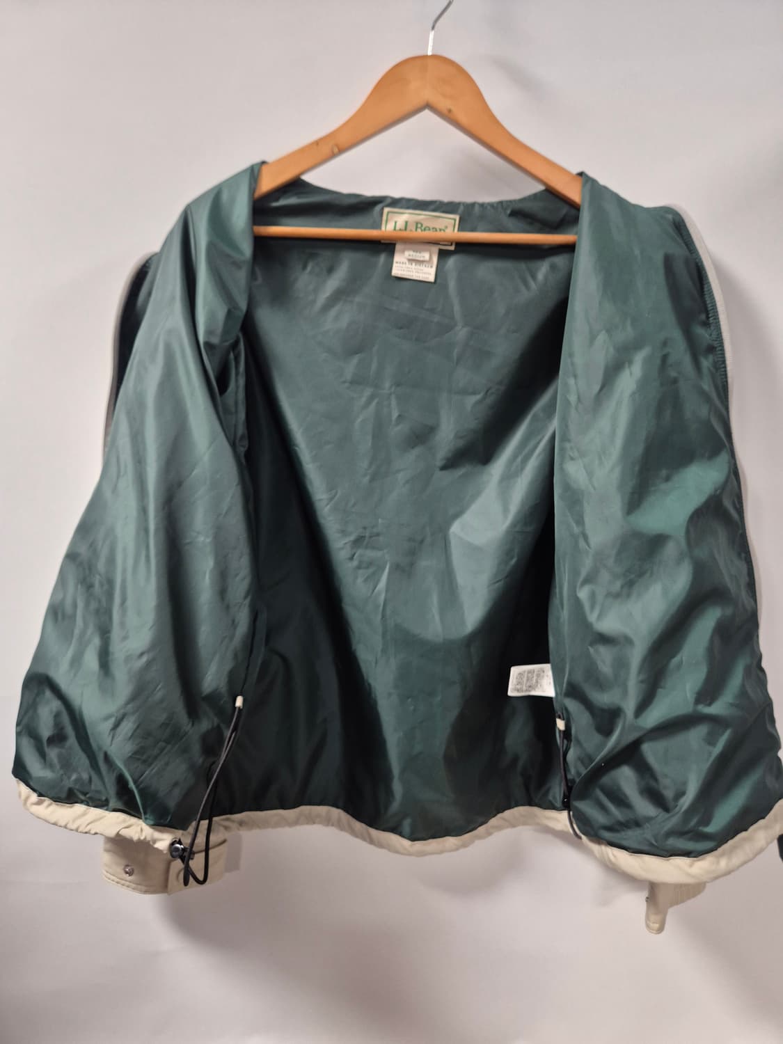 L.L.Bean 베이지색 바람막이 자켓 M사이즈(상태A급) 상품이미지7