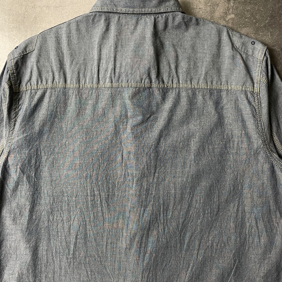 BRITCHES 빈티지 코튼 샴브레이 워크 셔츠 A00627 상품이미지8