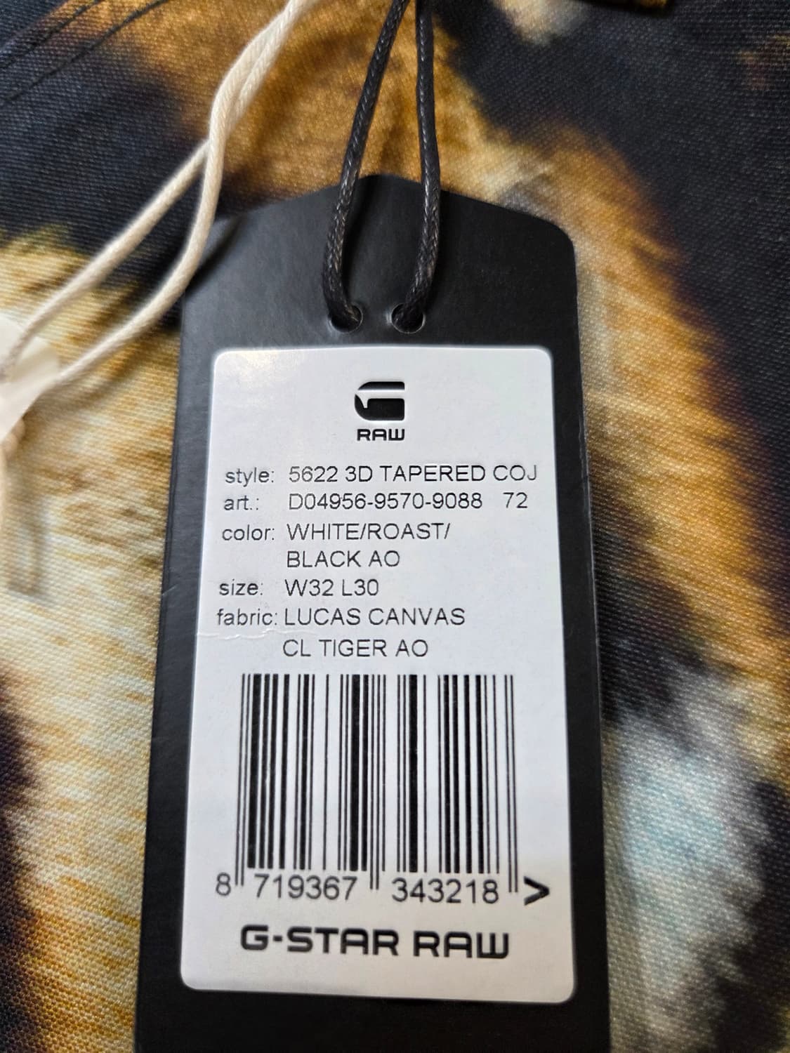 G-STAR 타이거 패턴 카고 바지(W32/L30)남여공용 상품이미지6