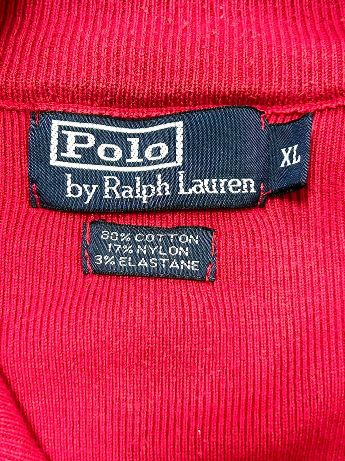 폴로 투웨이 레드 니트집업 상품이미지8